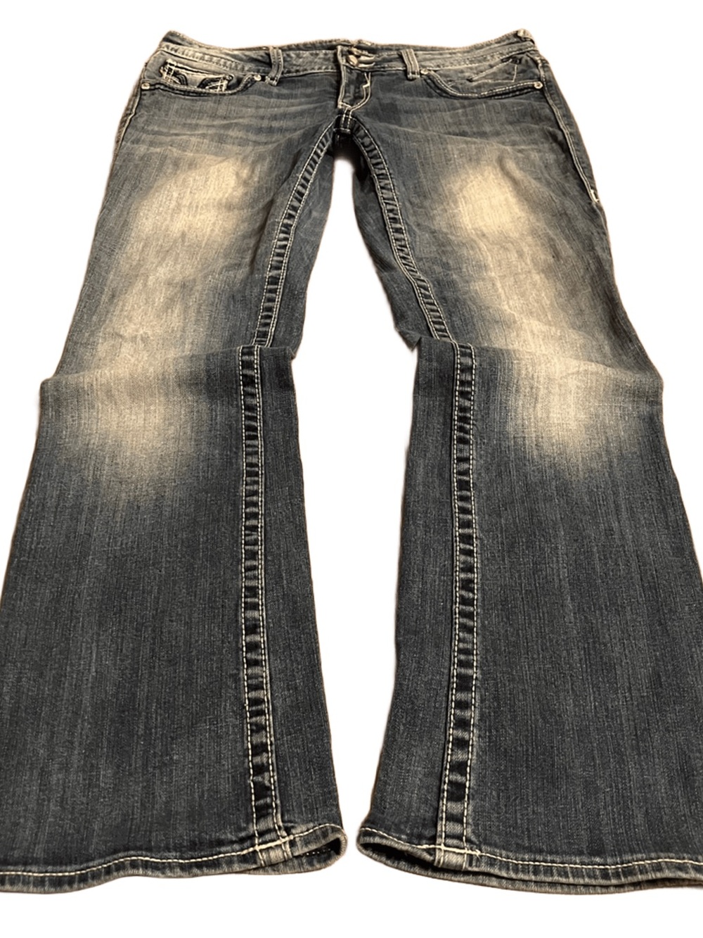 Vigoss The Chelsea Bootcut Jeans Y2K Low Rise Embroidered Denim